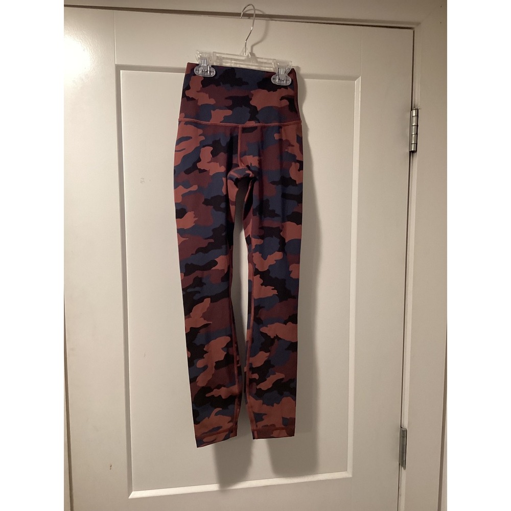 Lululemon Wunder Train High Rise Leggings Camo Brier Rose Multi 6